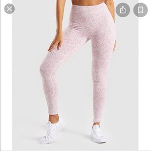 Gymshark Pink Fleur Texture Leggings